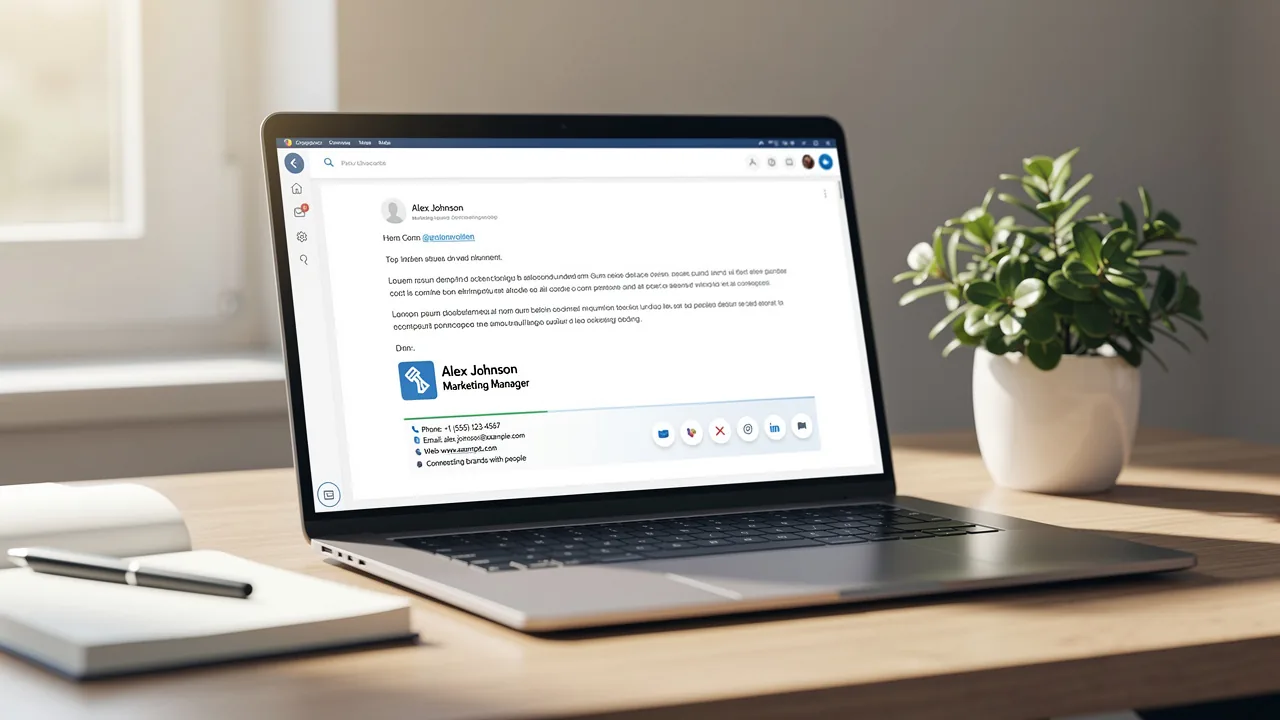 Create a Professional Email Signature with an Outlook Signature Maker