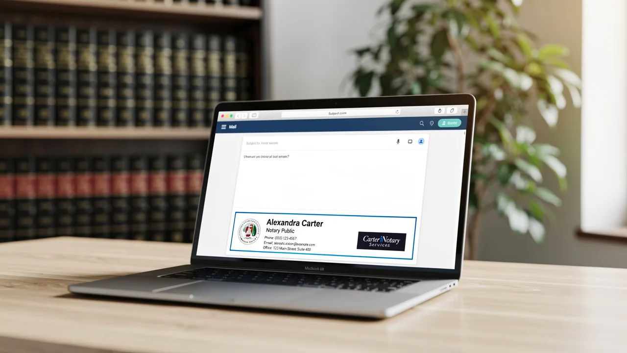 Best Practices for Crafting a Notary Email Signature Example