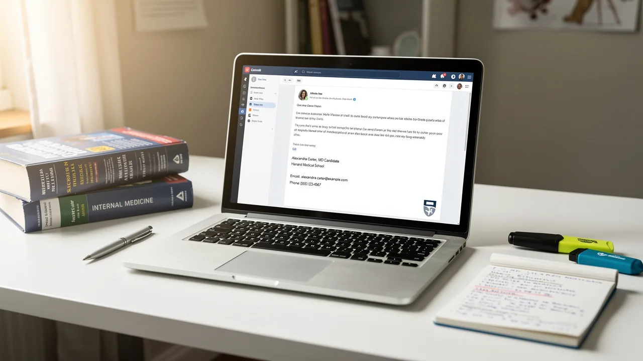 Best Practices for an Effective MD Candidate Email Signature