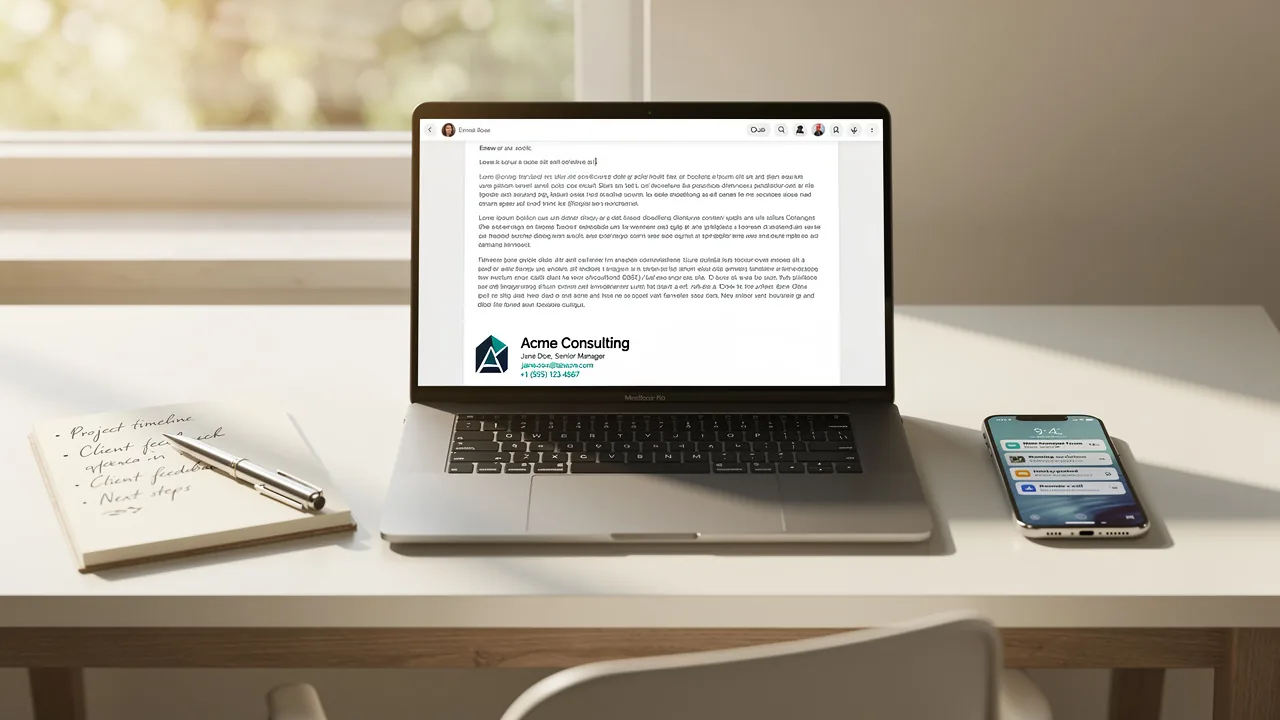 4 Best Practices for a Professional Email Signature with Logo