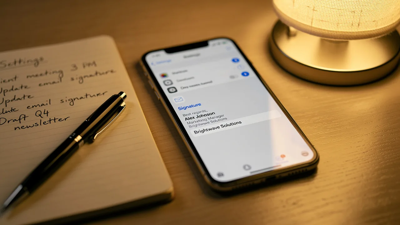 Customize Your Email Signature Sent from My iPhone in 4 Easy Steps