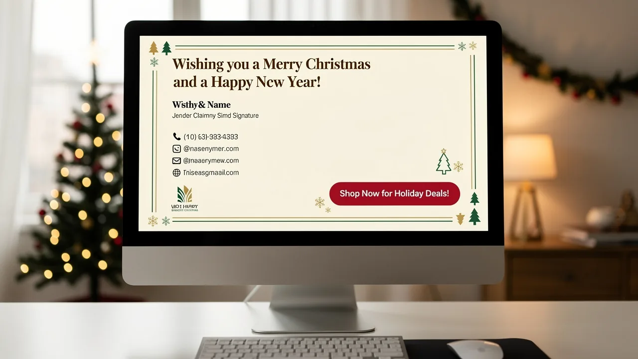 Craft a Merry Christmas and Happy New Year Email Signature That Engages