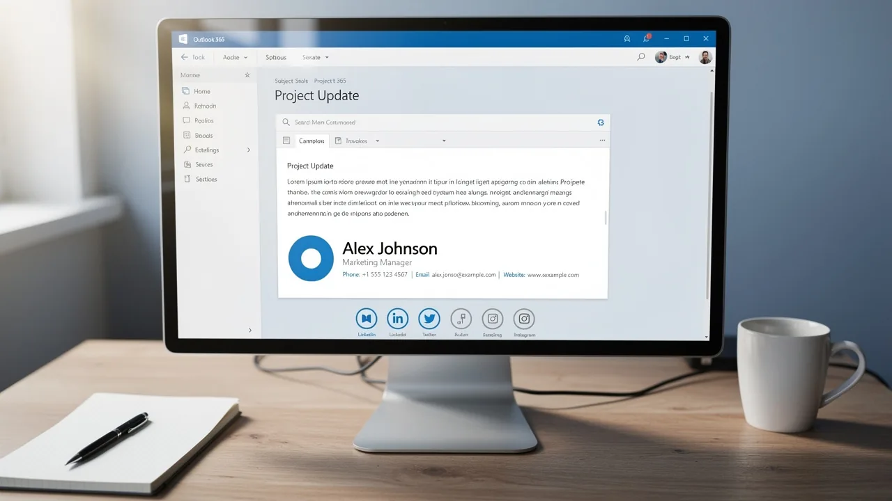 Master Adding HTML Signature to Outlook 365 in 4 Simple Steps