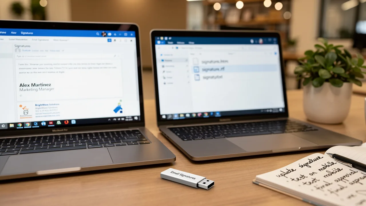 How to Transfer Your Outlook Signature in 4 Simple Steps
