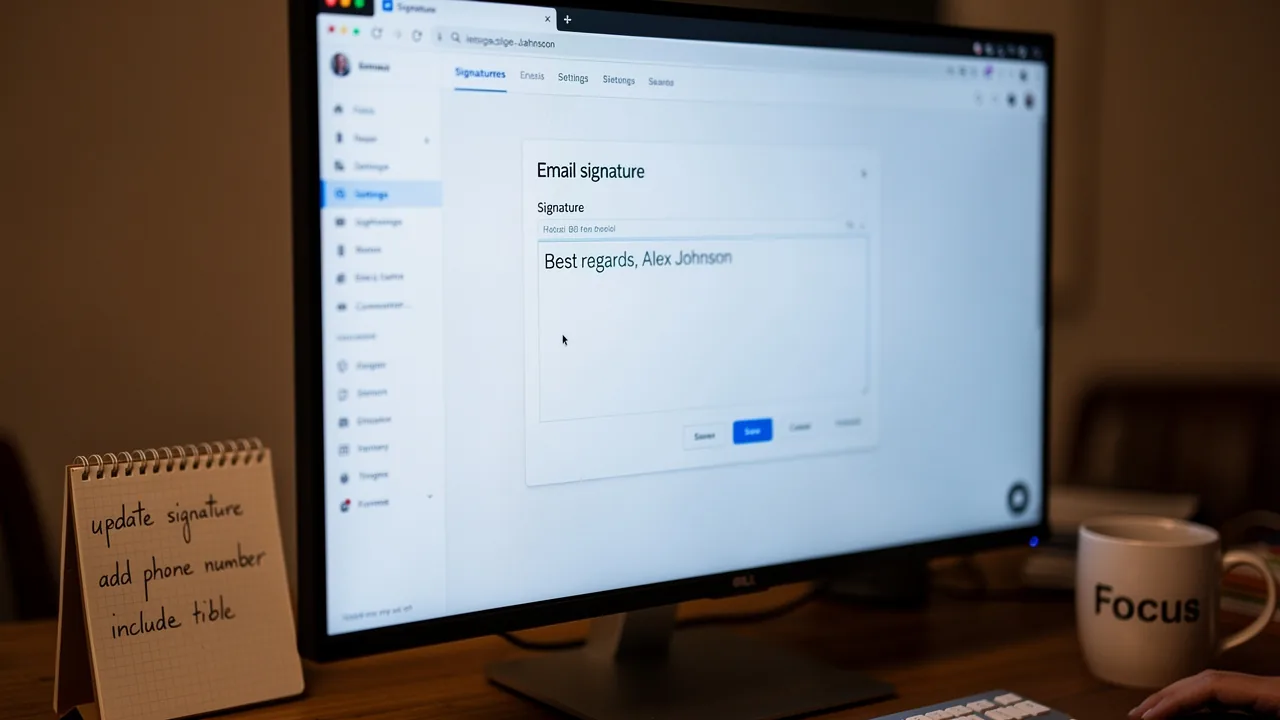 4 Steps to Change Your Signature on Your Gmail Account