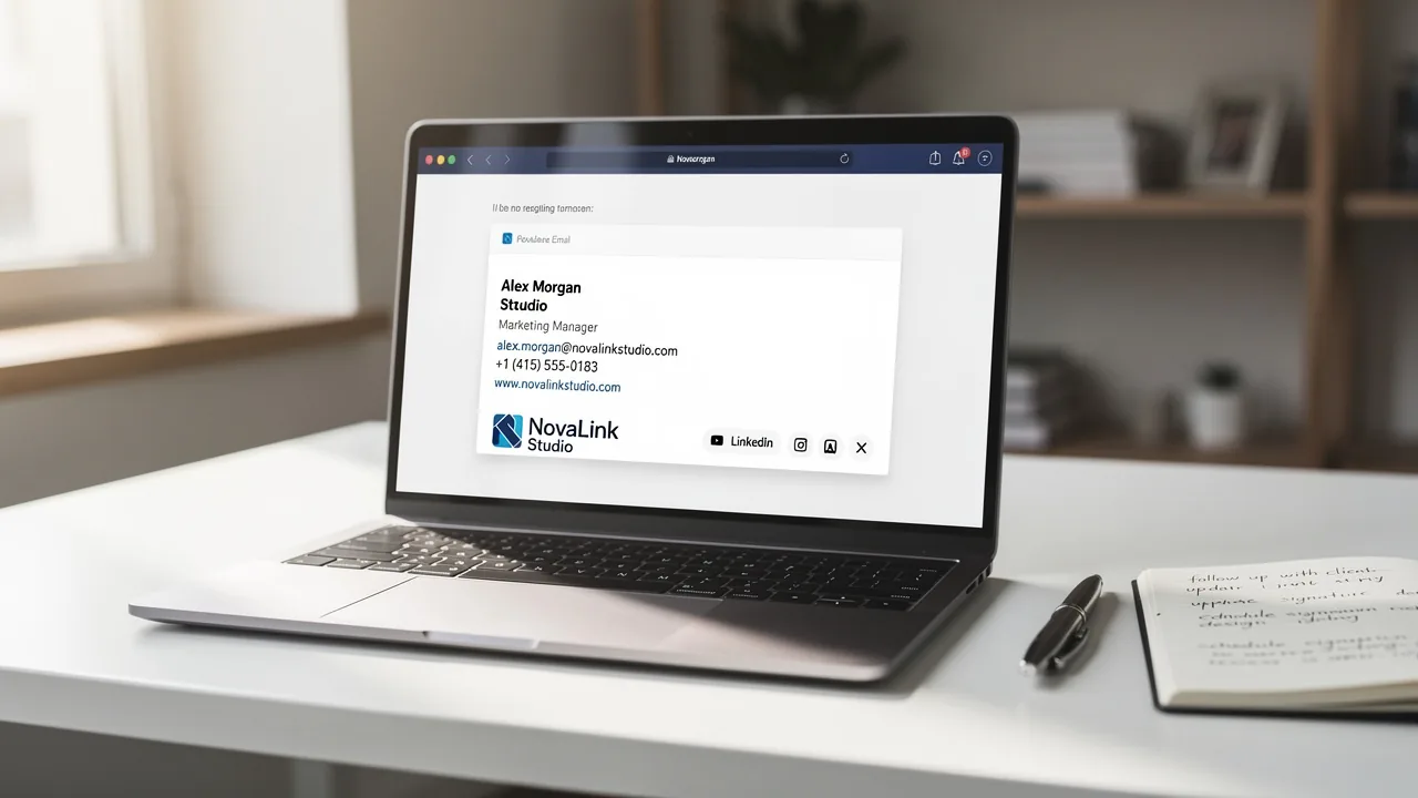 Create an Outlook Email Signature Template in 5 Simple Steps