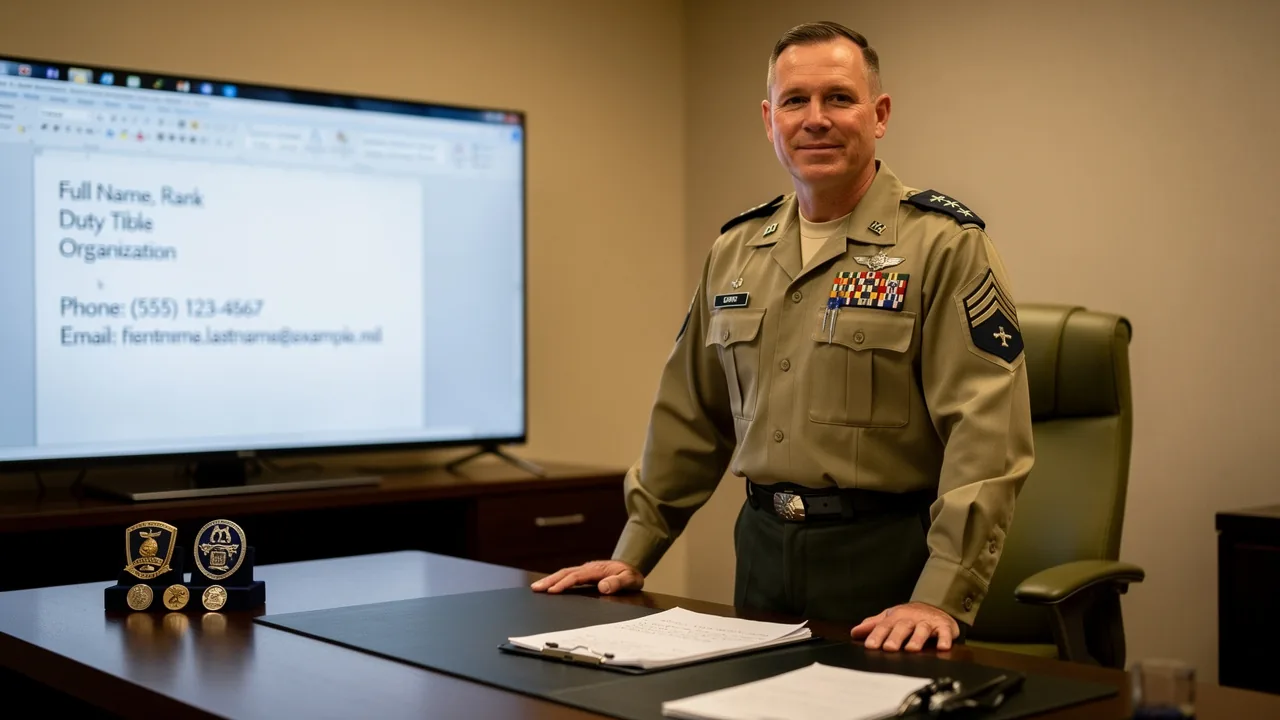 Best Practices for Crafting Effective Military Email Signatures