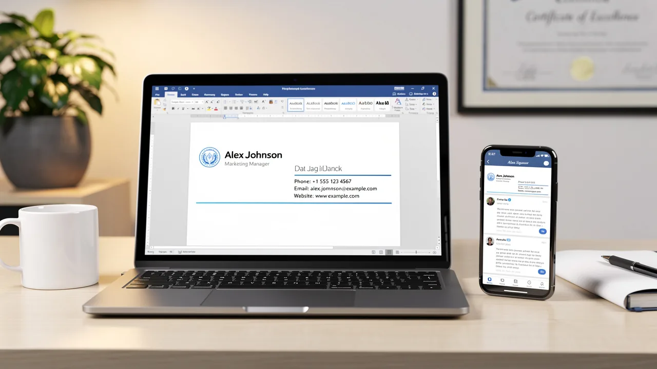 Create a Microsoft Word Email Signature Template in 5 Easy Steps