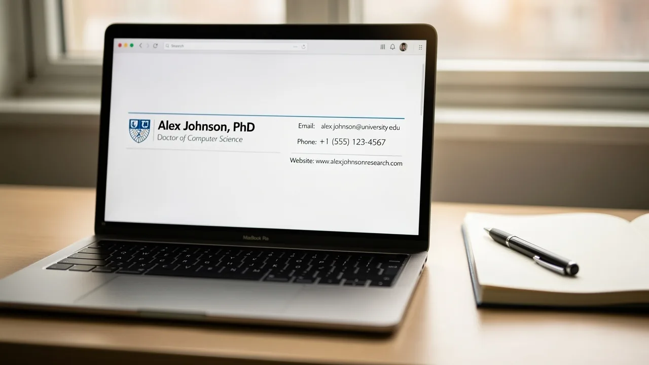 Create an Email Signature for Graduate Students: A Step-by-Step Guide