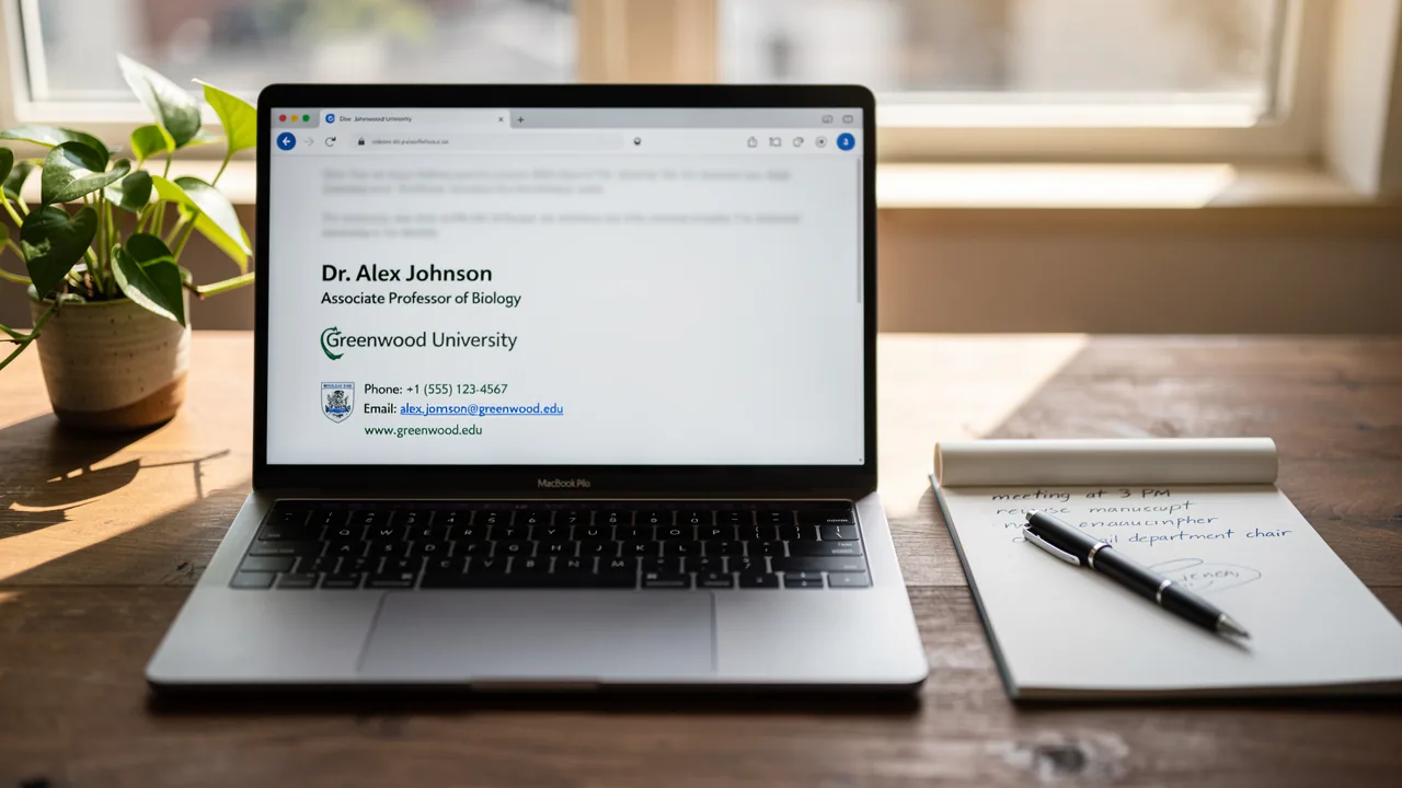 Best Practices for a Professional Doctoral Student Email Signature