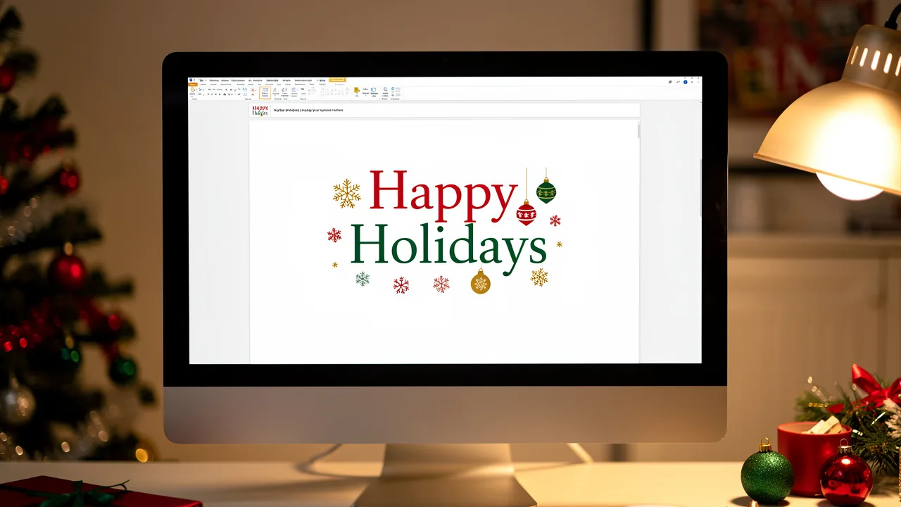 Create a Happy Holidays Image for Your Email Signature in 4 Steps