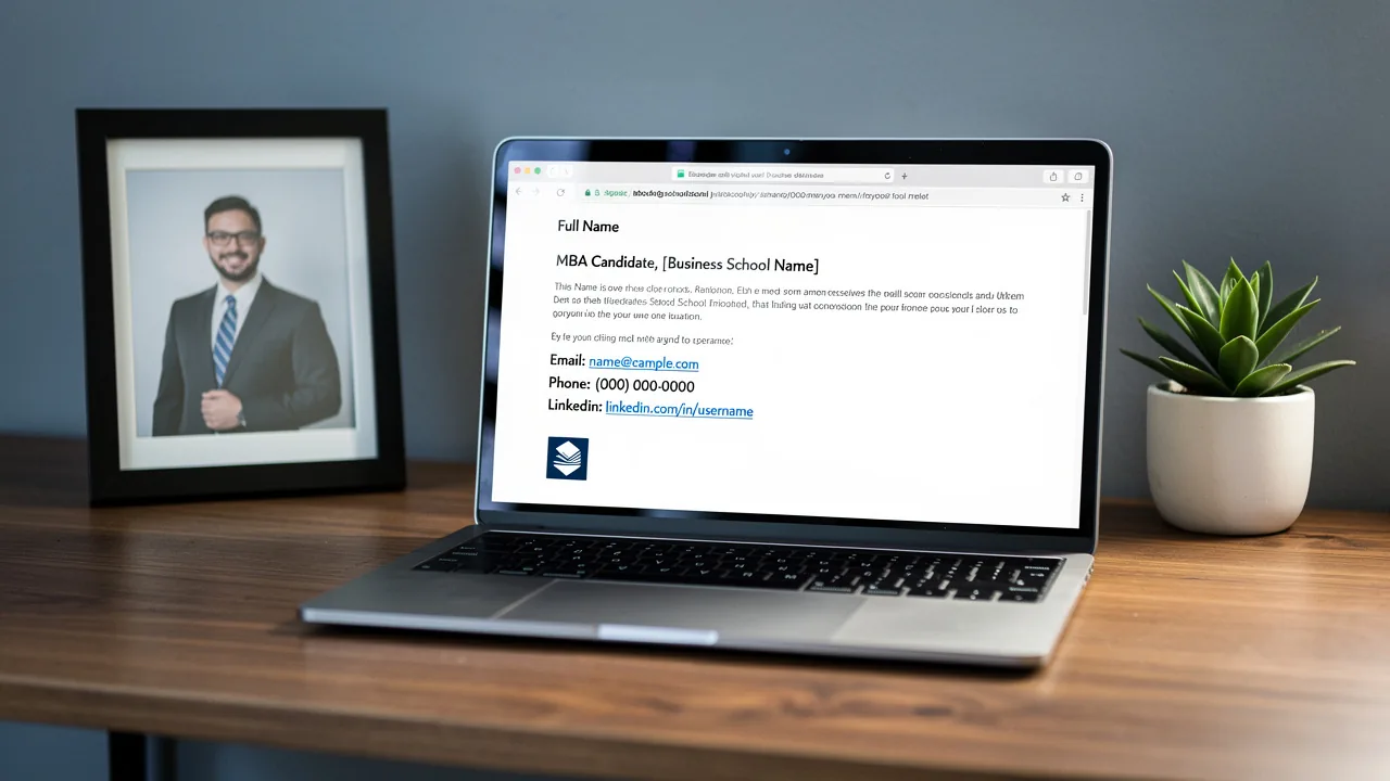 Best Practices for an MBA Candidate Email Signature That Impresses