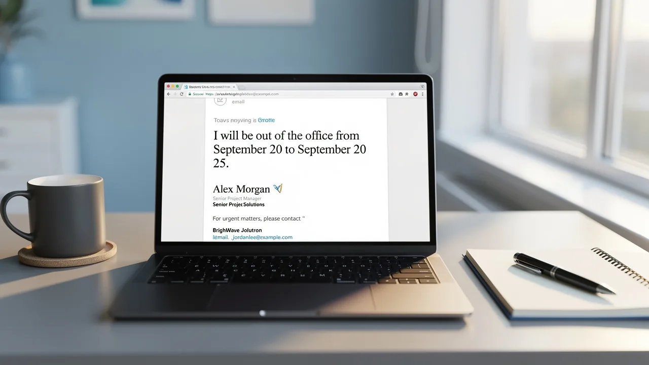 4 Upcoming PTO in Email Signature Examples for Effective Communication