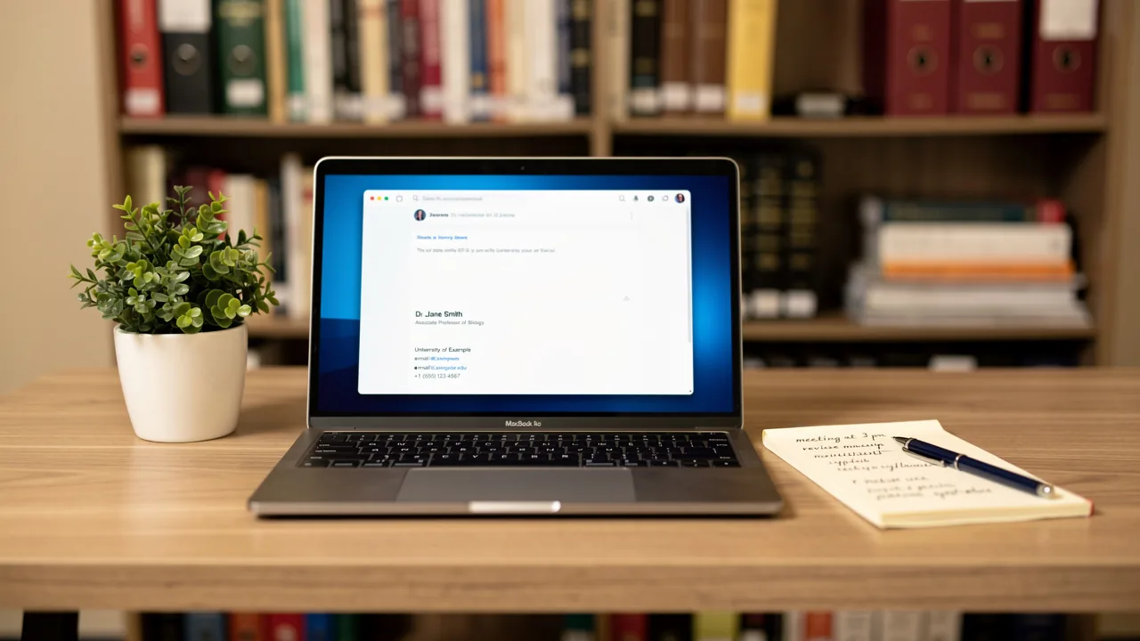 Create an Effective Academic Email Signature in 5 Simple Steps
