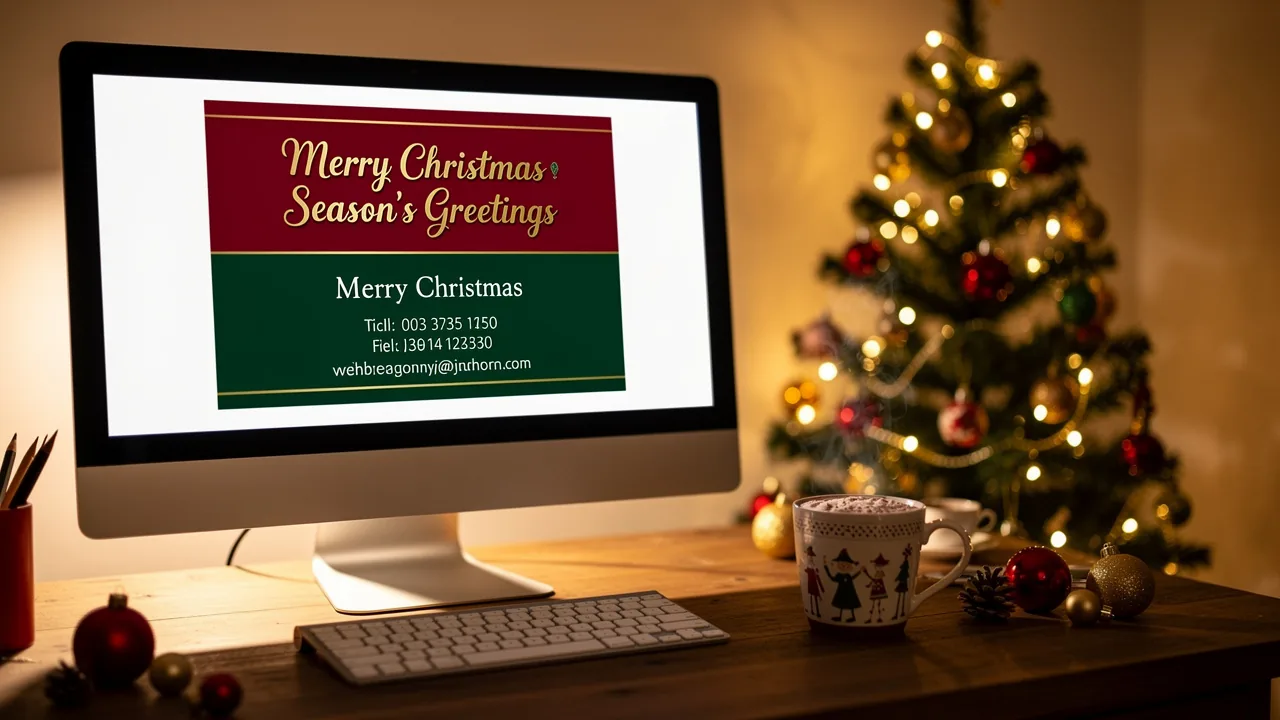 Enhance Your Email Signatures with Christmas Lights for Engagement