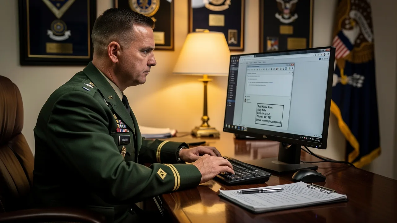 4 Best Practices for Crafting an Army Email Signature Block