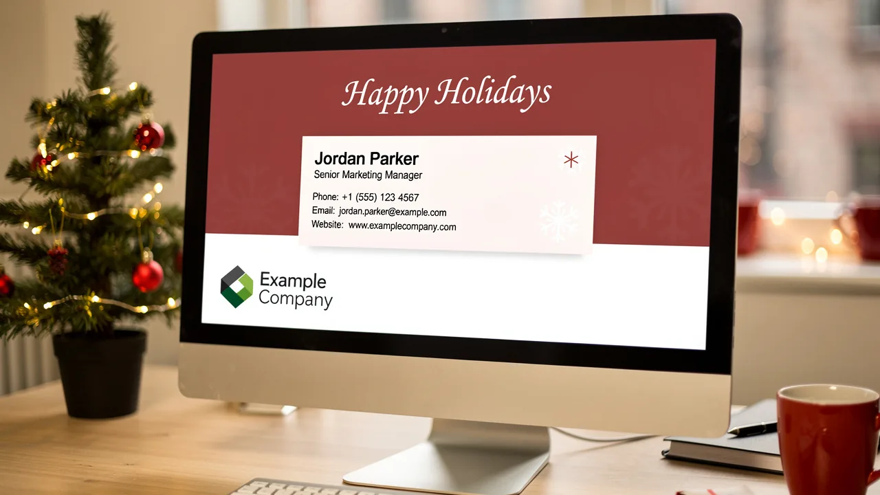 Boost Engagement with Small Happy Holidays Images for Email Signatures