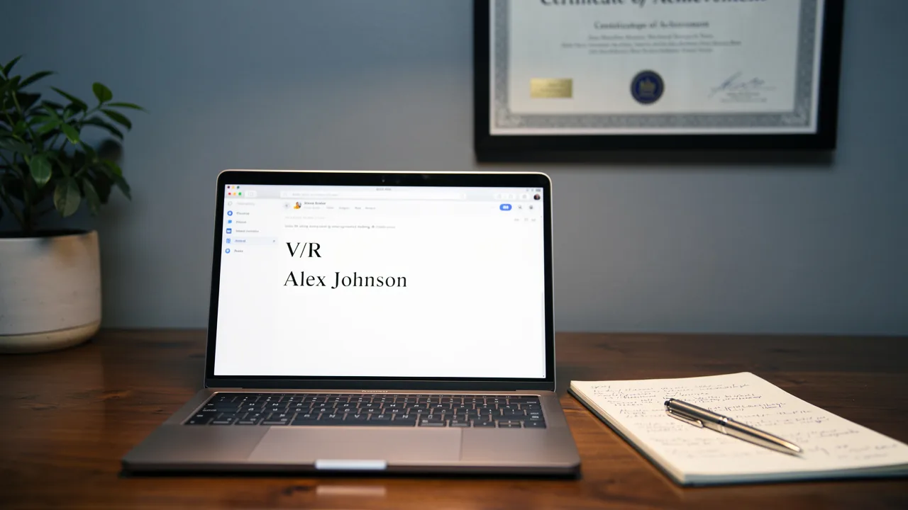 Master V/R Email Signature: Best Practices for Effective Communication