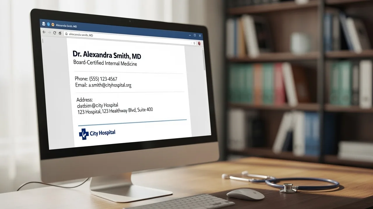 Best Practices for a Professional Resident Physician Email Signature