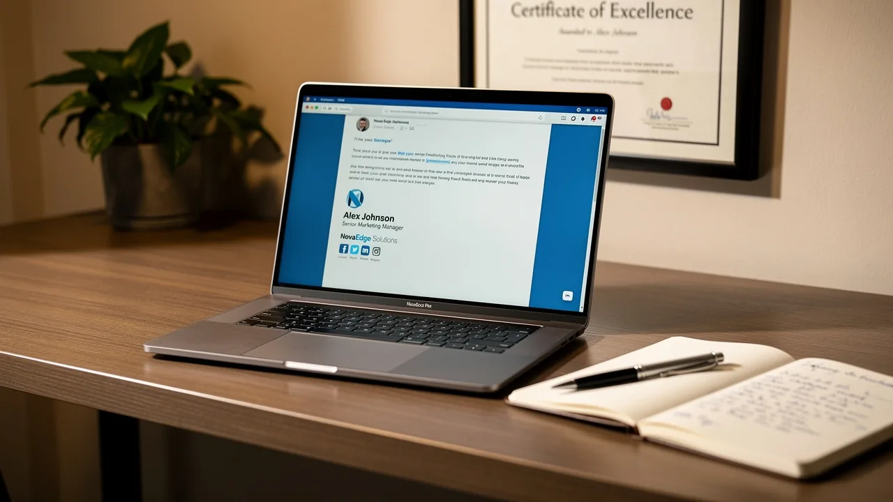 Create a Professional Email Signature in Outlook with Scribe